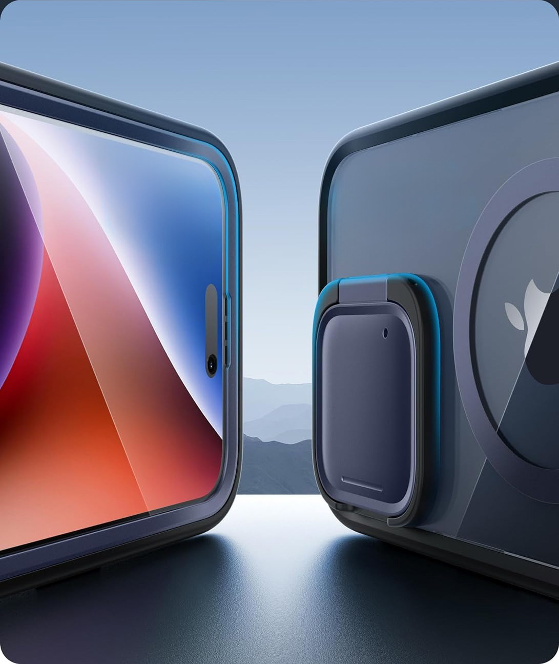 Etui Supcase i-Blason Shield Mag z MagSafe do iPhone 15 Pro Max, granatowe